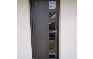 Porte D’entrée PVC couleur Gris Anthracite