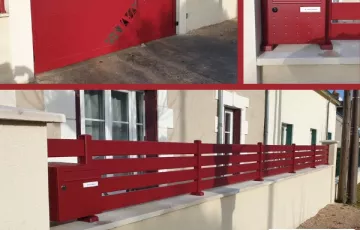 PORTAIL ET CLOTURE ALUMINIUM ROUGE
