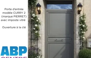 Porte d’entrée CURRY 2, de marque PIERRET, avec importe vitré