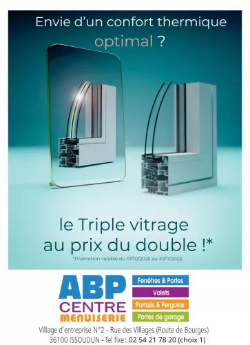 Avec PIERRET, le Triple Vitrage est offert au prix du Double Vitrage !